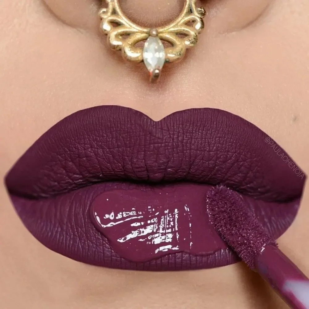 2X LIME CRIME Matte Velvetines Liquid Lipstick FETISH Deep Plum Purple NIB NEW